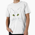 minimalist cat face illustration by mariaflaviane