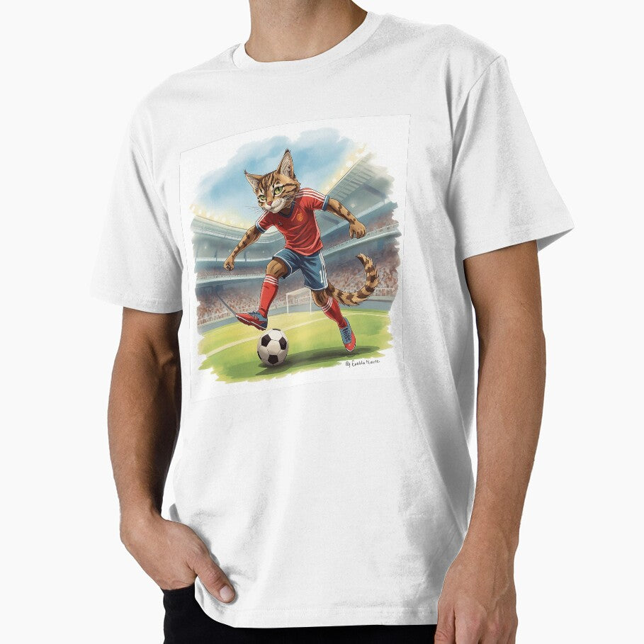 Cute Brown Cat Soccer Star - Professional Footballer Kitty by Casa Dolce Inverno Italia