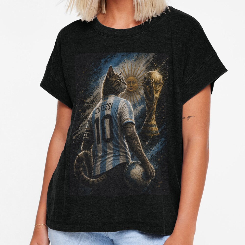 Football Cat #10 Champion | Cotessi Sports Art by BlackCat Vibe