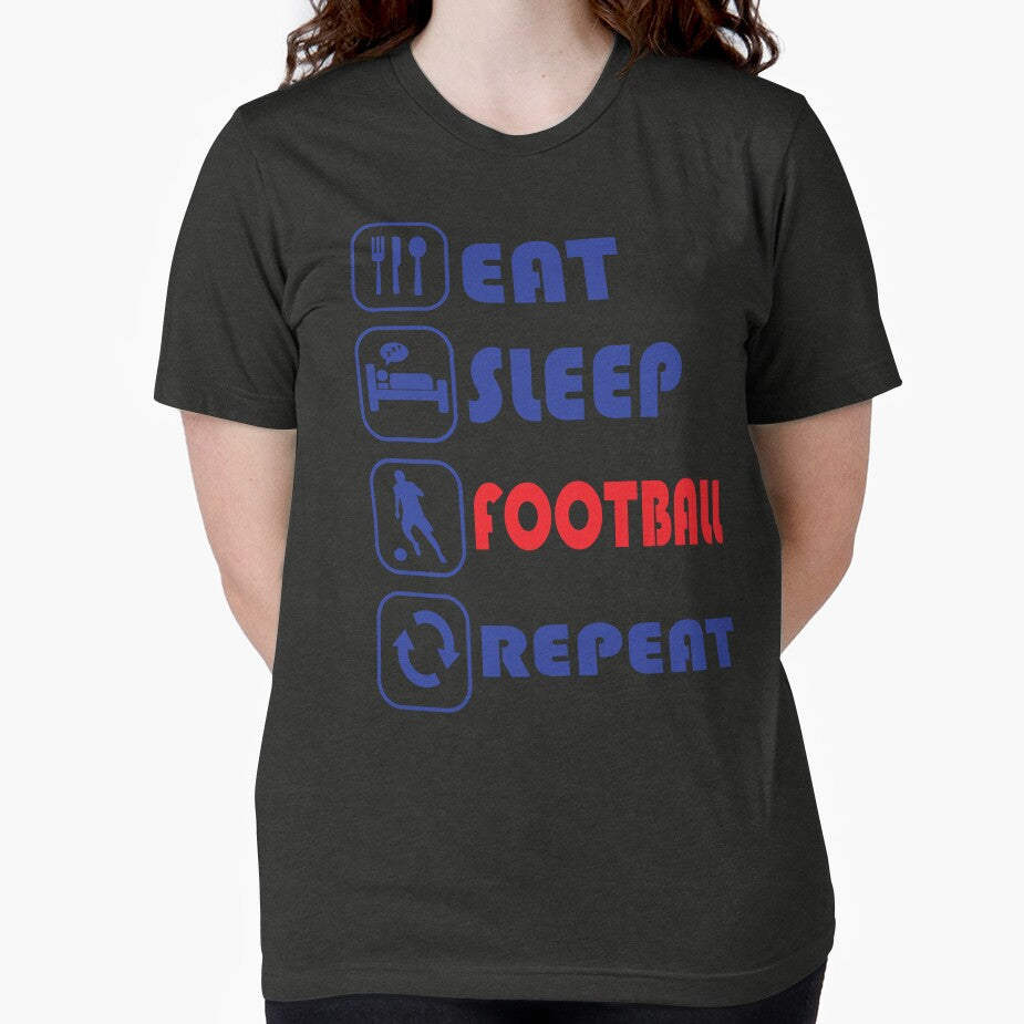 Eat Sleep Football Repeat, Football Fan Gift, Soccer Gift, Funny Football by FootyLocker