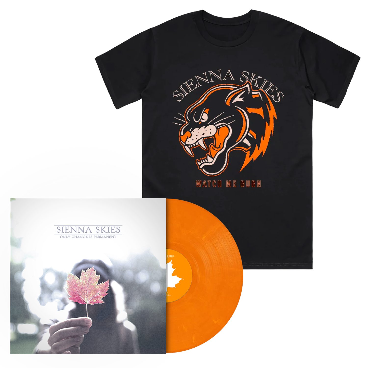 Only Change Is Permanent EP (Orange Vinyl) + Panther Tee Hoodie, Sweatshirt | CoreVibeTees.com