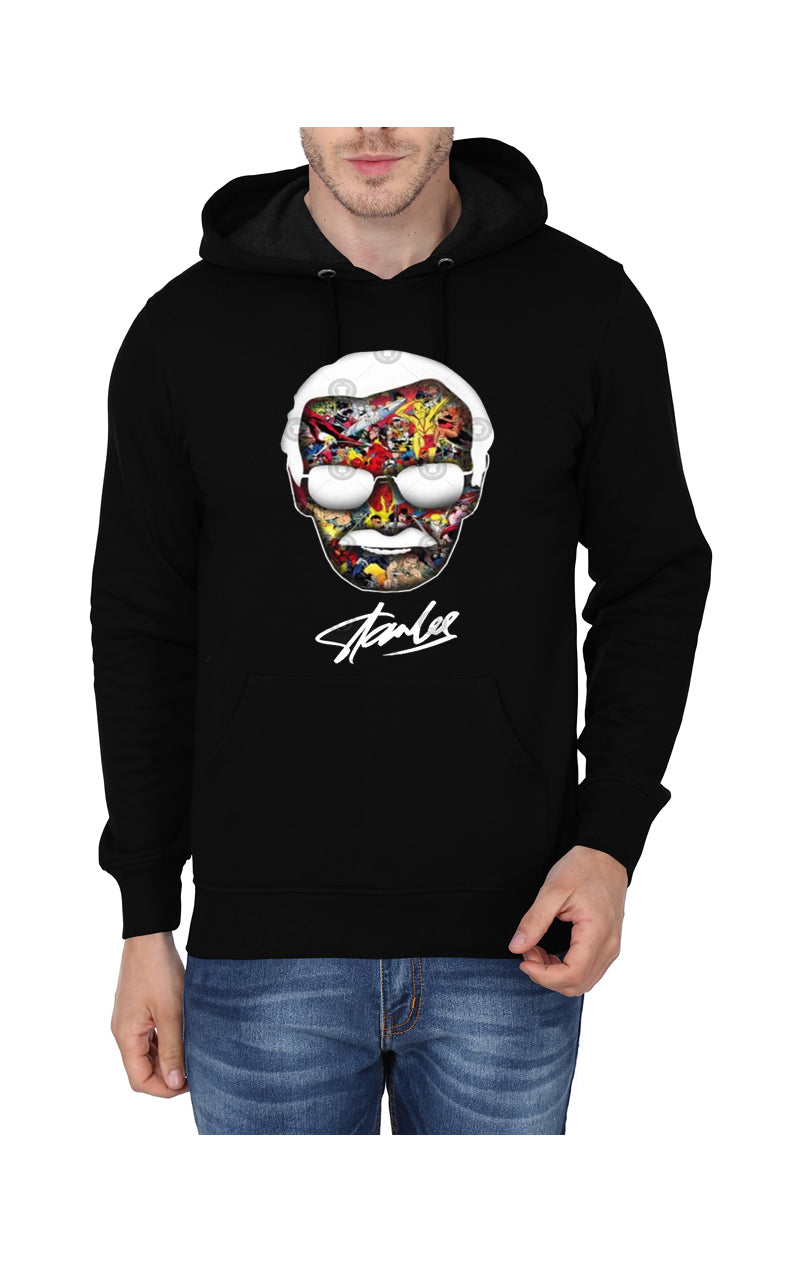 Stan Lee Black Non Zipper Hoodie T-Shirts, Sweatshirt | CoreVibeTees.com