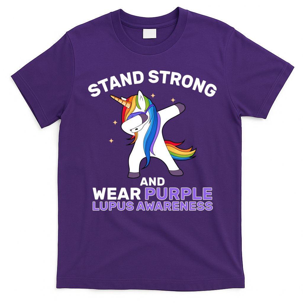 Stand Strong Wear Purple Lupus Awareness T-Shirt Hoodie, Sweatshirt | CoreVibeTees.com