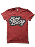 Stay Busy Red Tee Hoodie, Sweatshirt | CoreVibeTees.com