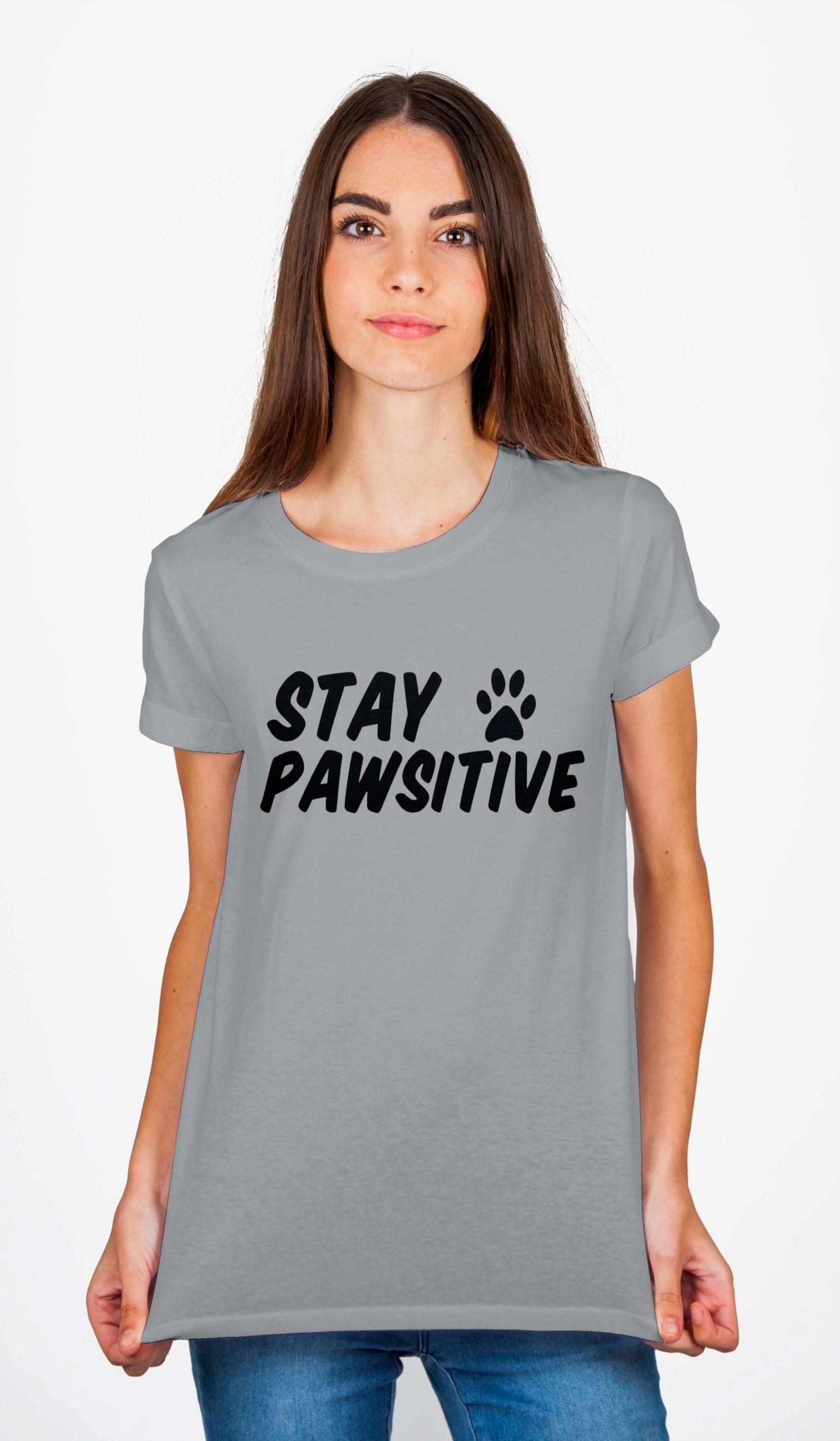Stay Pawsitive T-Shirt Hoodie, Sweatshirt | CoreVibeTees.com
