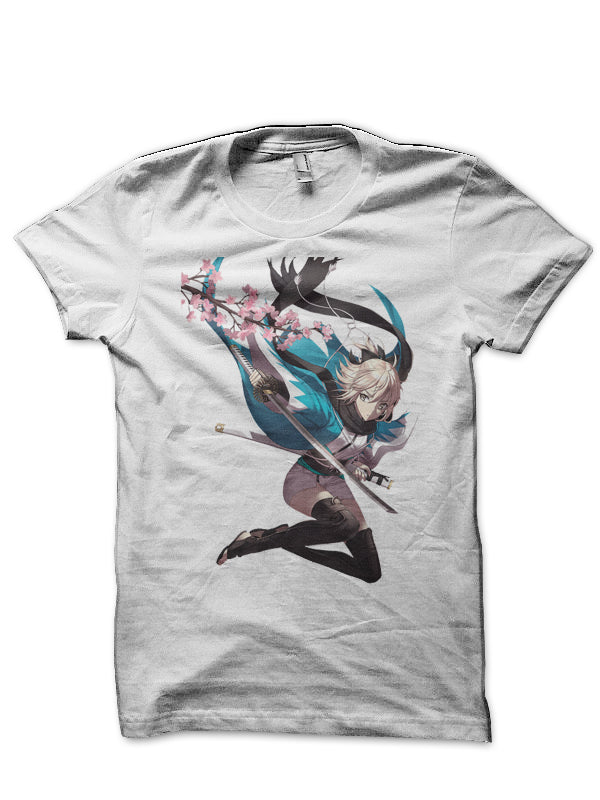 Fate Stay Night White T-Shirt Hoodie, Sweatshirt | CoreVibeTees.com