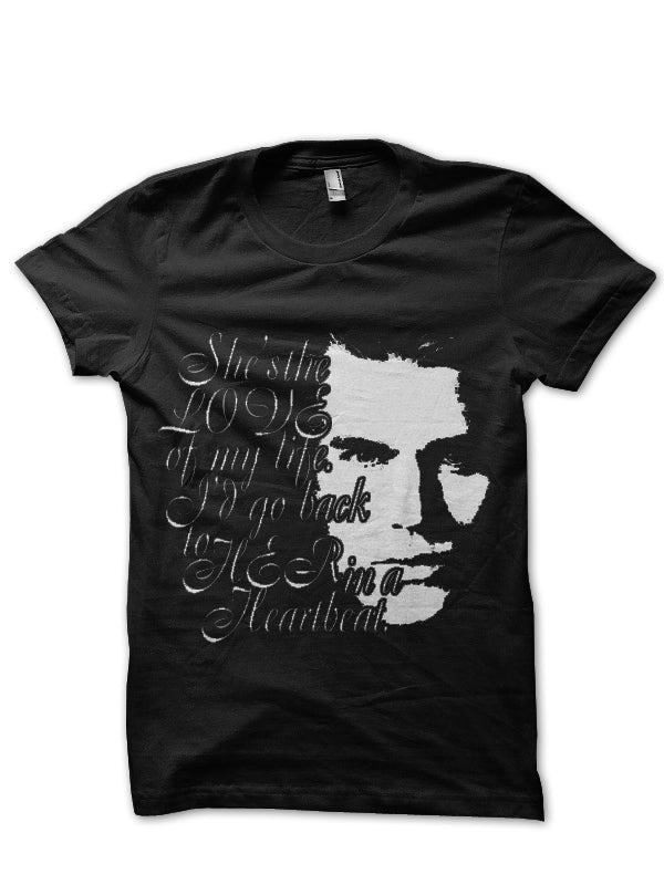 The Vampire Diaries Half Sleeve Black T-Shirt Hoodie, Sweatshirt | CoreVibeTees.com