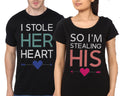 Cute Matching Couple Shirts â€“ I Love This Guy / Girl Couple Black T-Shirt Hoodie, Sweatshirt | CoreVibeTees.com