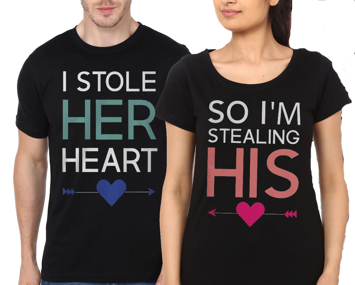 Cute Matching Couple Shirts â€“ I Love This Guy / Girl Couple Black T-Shirt Hoodie, Sweatshirt | CoreVibeTees.com