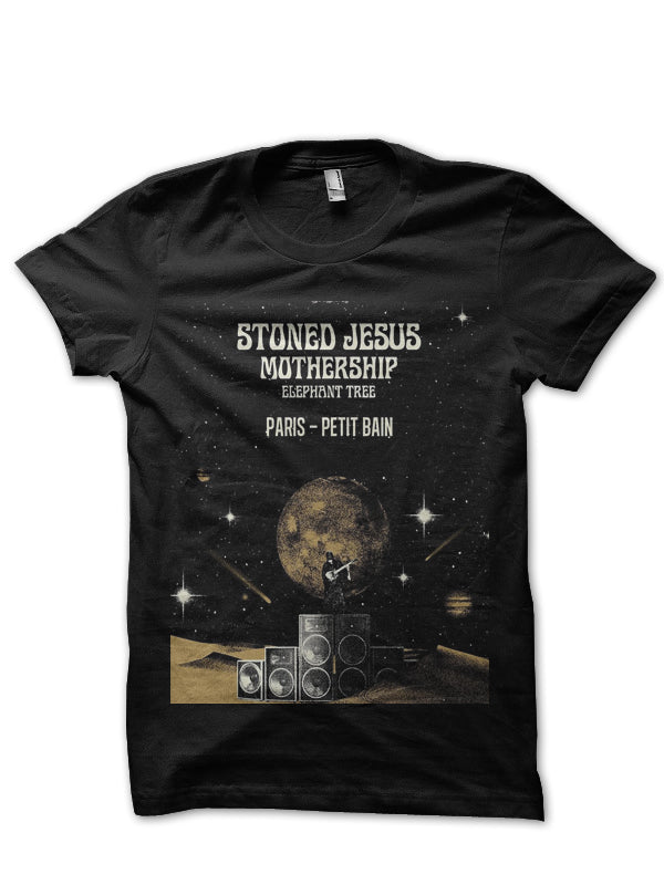 Stoned Jesus Mothership Elephant Tree Black T-Shirt Hoodie, Sweatshirt | CoreVibeTees.com