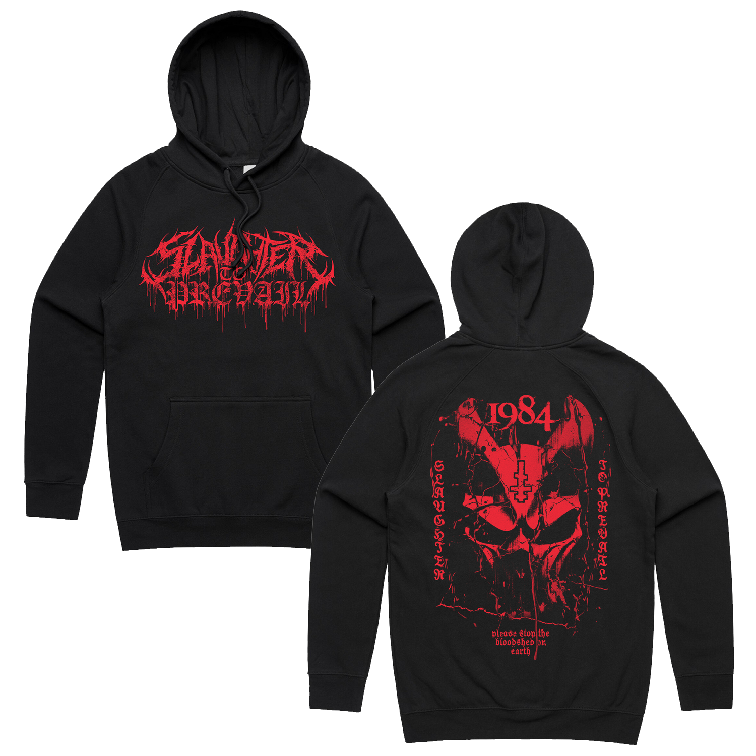 Bloodshed Hoodie (Black) T-Shirts, Sweatshirt | CoreVibeTees.com (Image 1)