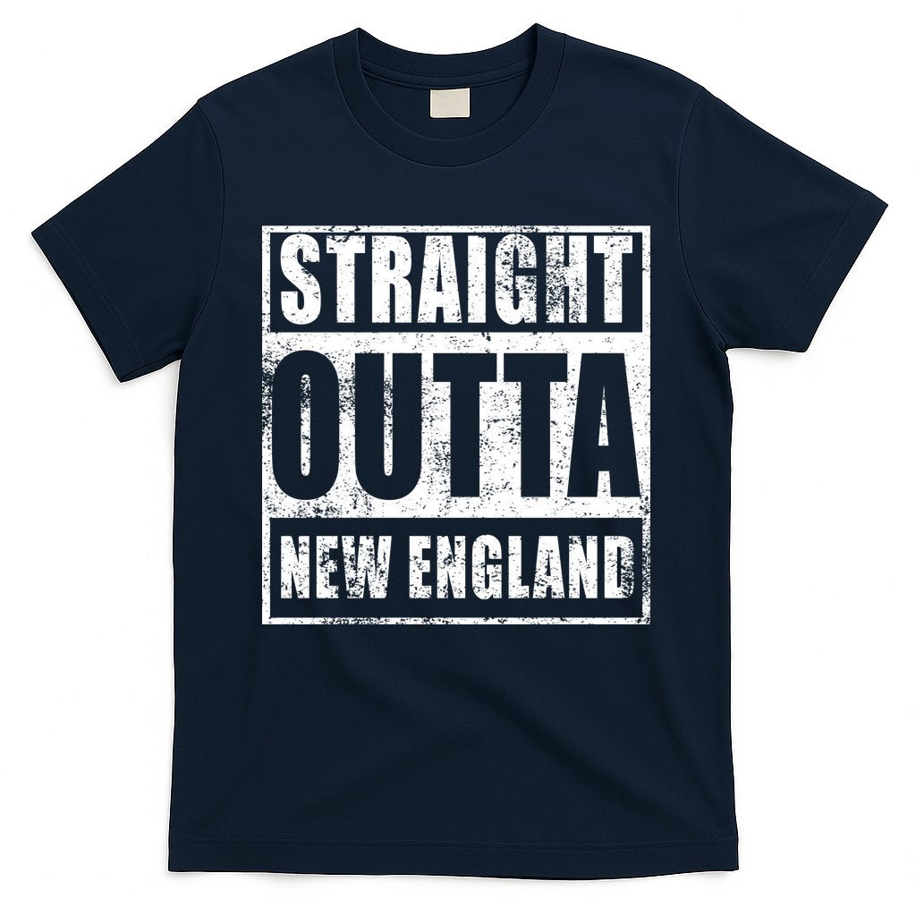 Straight Outta New England Distressed T-Shirt Hoodie, Sweatshirt | CoreVibeTees.com