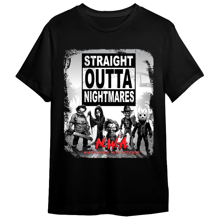 Straight Outta Nightmares T-Shirt Hoodie, Sweatshirt | CoreVibeTees.com
