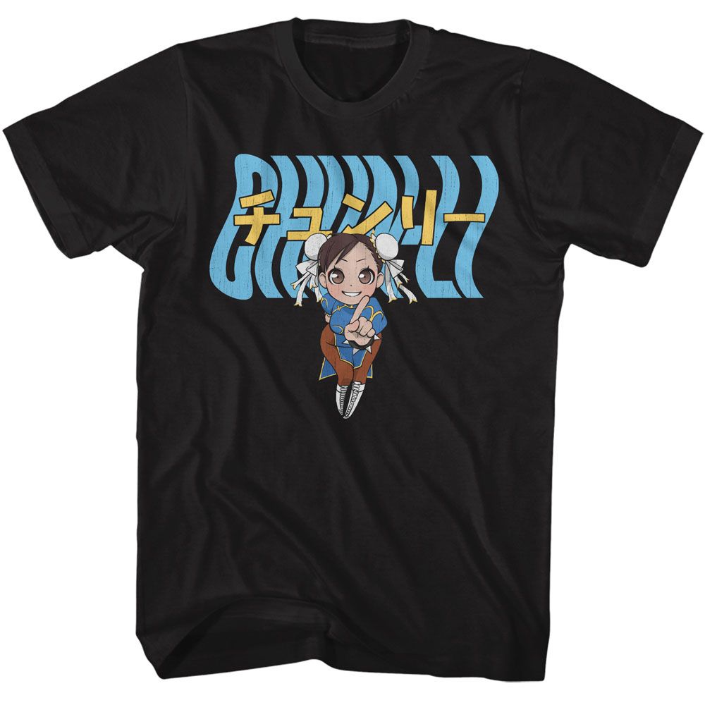 Street Fighter - Chun Li Warped Text Boyfriend Tee Hoodie, Sweatshirt | CoreVibeTees.com