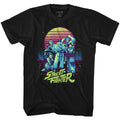 Street Fighter Synthwave Fighter Boyfriend Tee Hoodie, Sweatshirt | CoreVibeTees.com