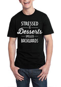 Stressed Is Desserts Spelled Backwards Black T-Shirt Hoodie, Sweatshirt | CoreVibeTees.com