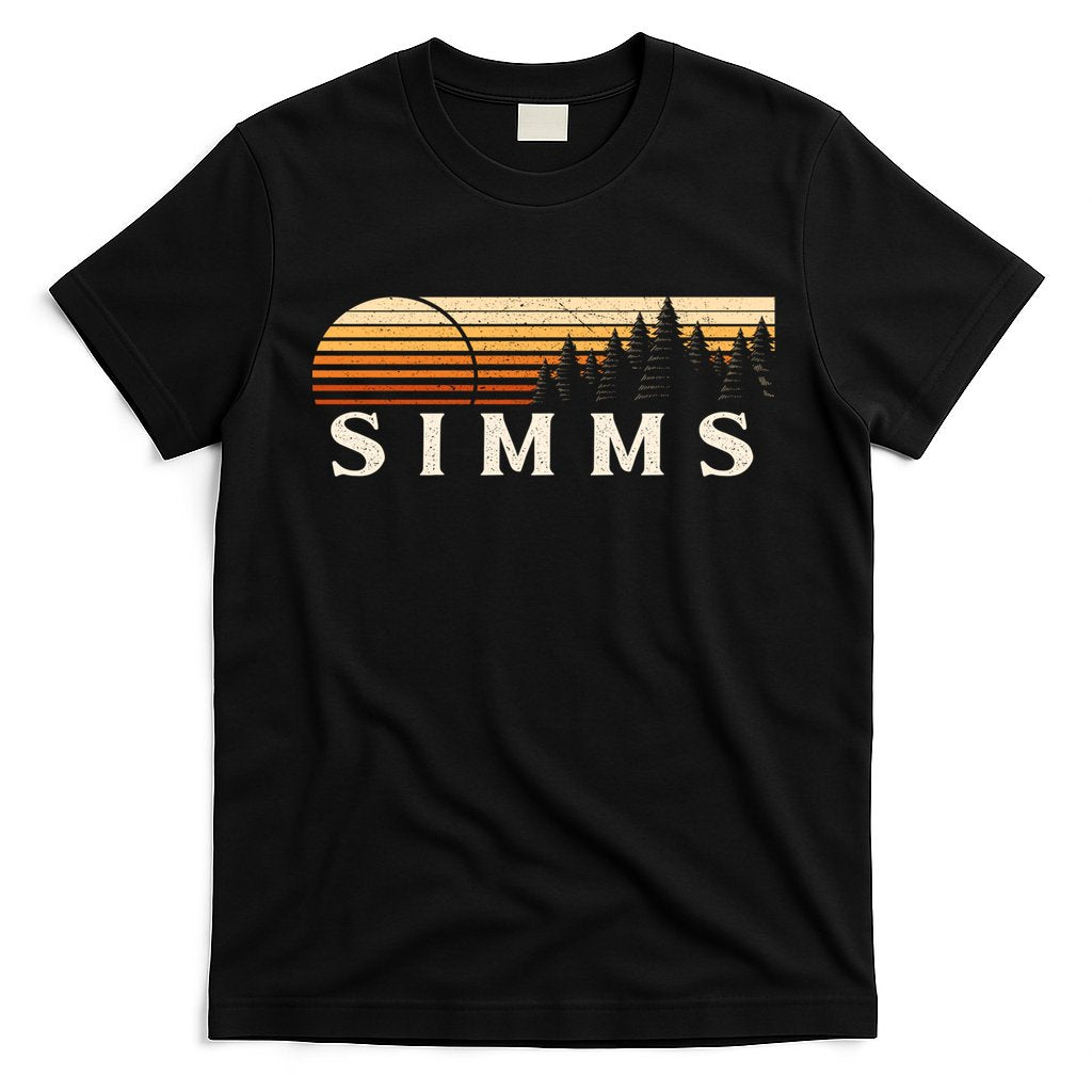 Simms Tx Vintage Evergreen Sunset Eighties Retro T-Shirt Hoodie, Sweatshirt | CoreVibeTees.com