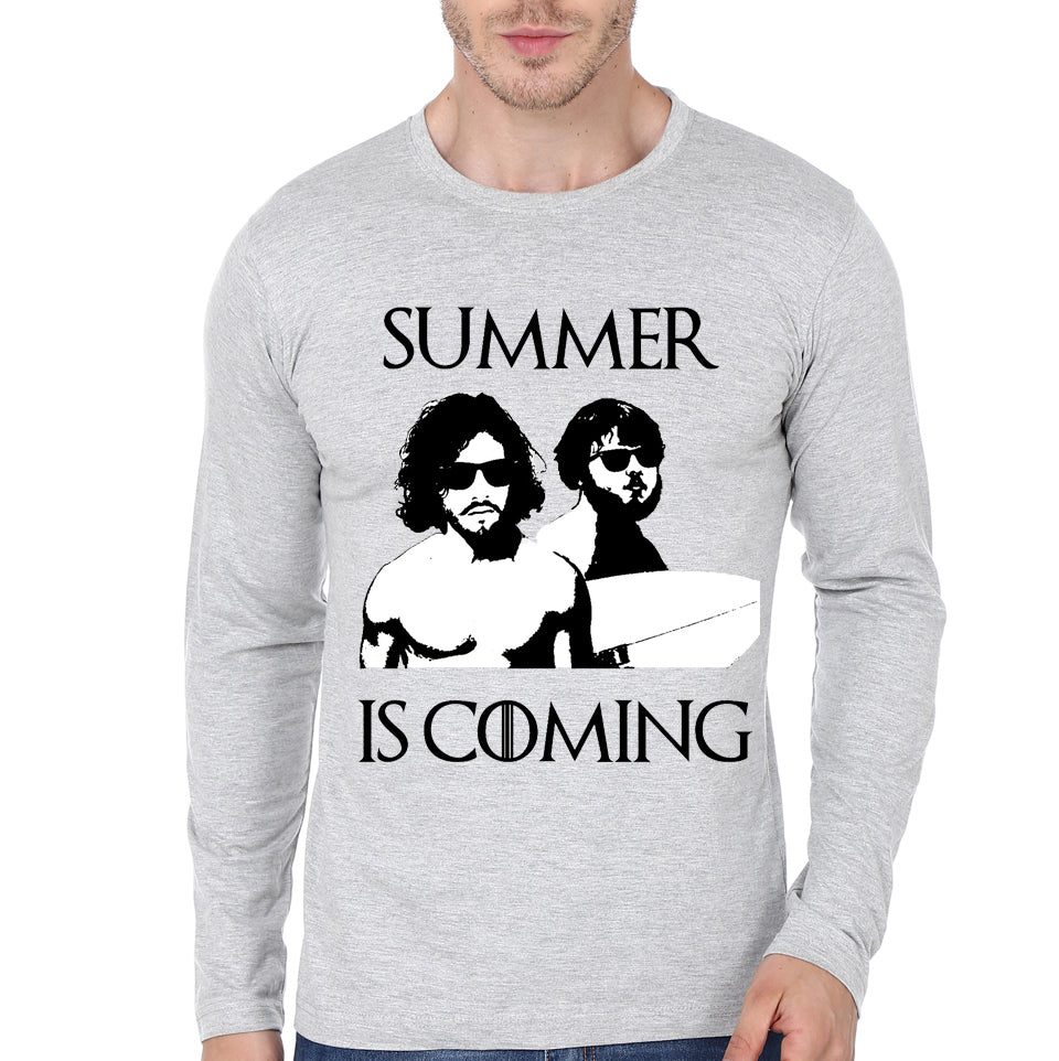 Summer Is Coming Grey Full Sleeve Tee Hoodie, Sweatshirt | CoreVibeTees.com