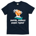 Sunrise Sunburn Sunset Repeat Palm Tree T-Shirt Hoodie, Sweatshirt | CoreVibeTees.com