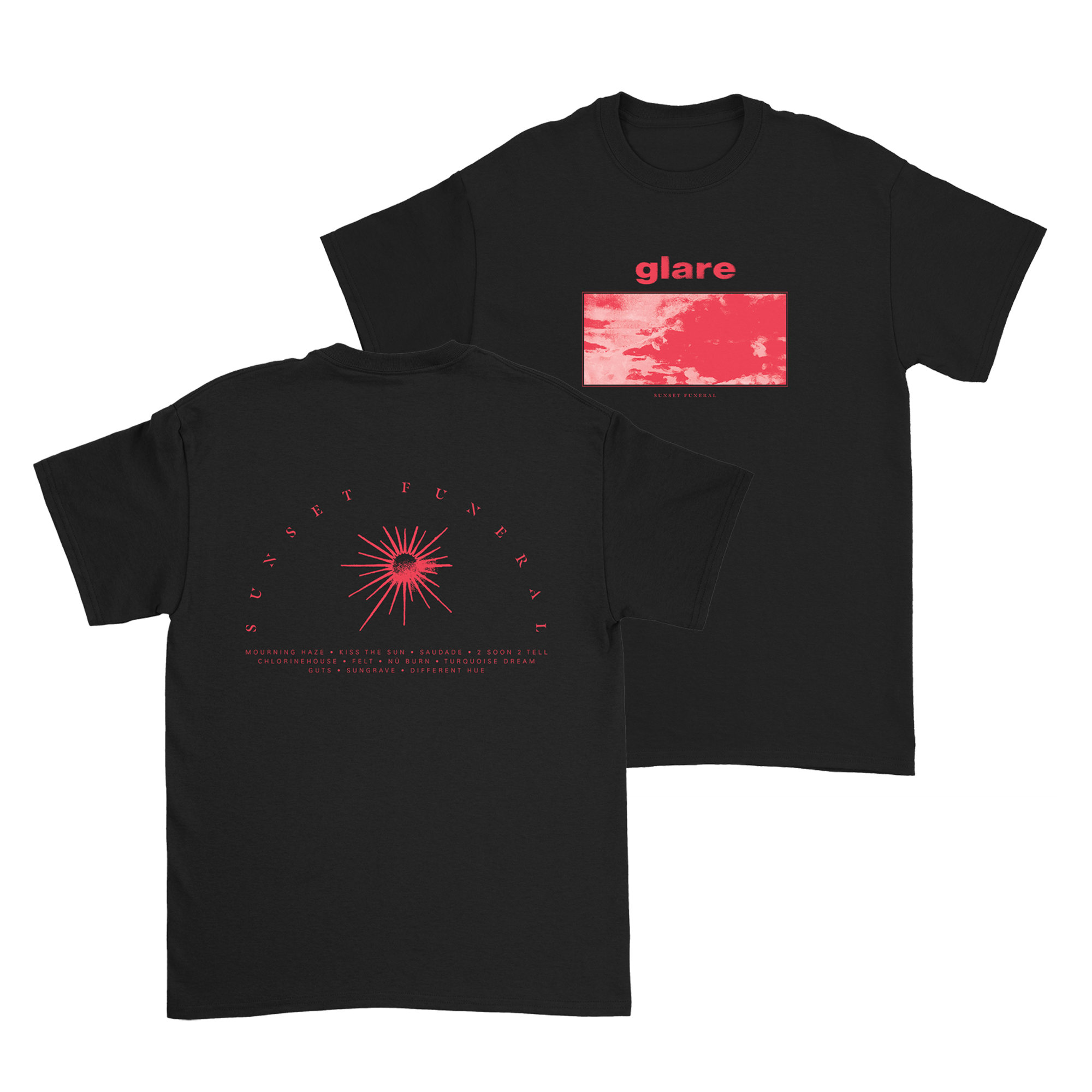 Glare - Sunset Funeral T-Shirt Hoodie, Sweatshirt | CoreVibeTees.com (Image 1)