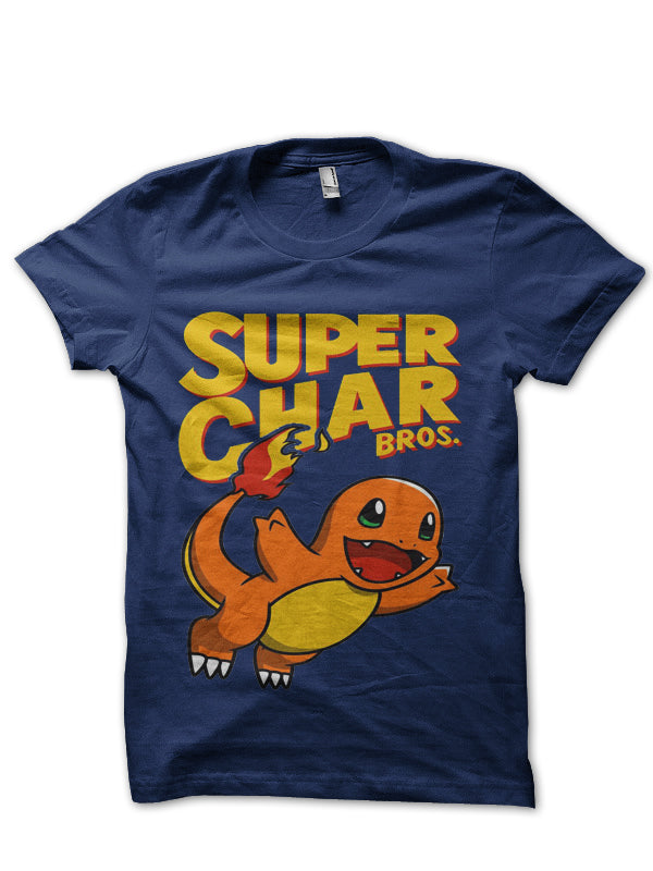 Super Char Navy Blue Tee Hoodie, Sweatshirt | CoreVibeTees.com