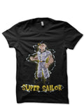Super Sailor Black Tee Hoodie, Sweatshirt | CoreVibeTees.com