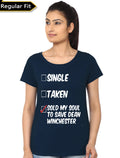 Supernatural Navy Blue Girls T-Shirt Hoodie, Sweatshirt | CoreVibeTees.com