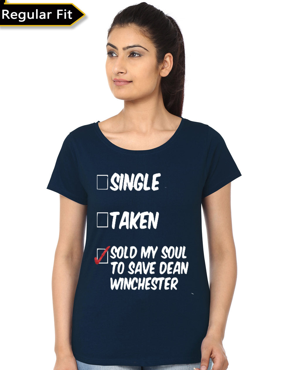 Supernatural Navy Blue Girls T-Shirt Hoodie, Sweatshirt | CoreVibeTees.com