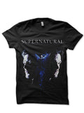 Supernatural Half Sleeve Black T-Shirt Hoodie, Sweatshirt | CoreVibeTees.com
