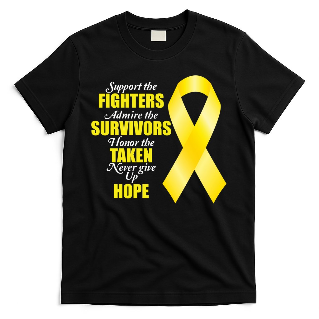 Support Childhood Cancer Awareness Quote T-Shirt Hoodie, Sweatshirt | CoreVibeTees.com