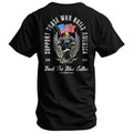 Support Those Who Build America. Back The Blue Collar Men's T-Shirt Hoodie, Sweatshirt | CoreVibeTees.com (Image 1)