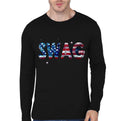 Swag Black Full Sleeve T-Shirt Hoodie, Sweatshirt | CoreVibeTees.com