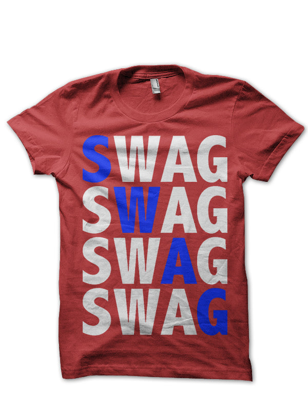 Swag Red Tee Hoodie, Sweatshirt | CoreVibeTees.com