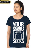 Swag Sucks Navy Blue Top T-Shirts, Hoodie, Sweatshirt | CoreVibeTees.com