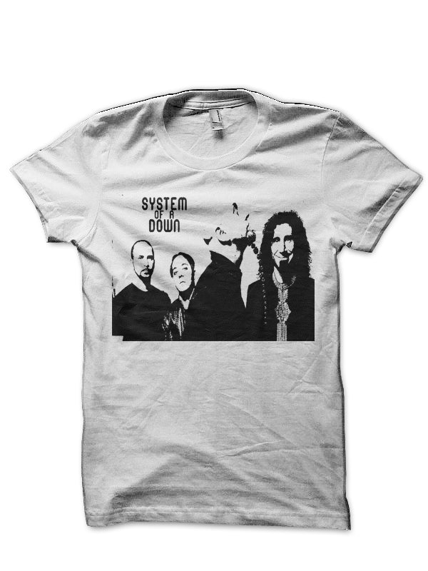 System Of A Down White T-Shirt Style003 Hoodie, Sweatshirt | CoreVibeTees.com