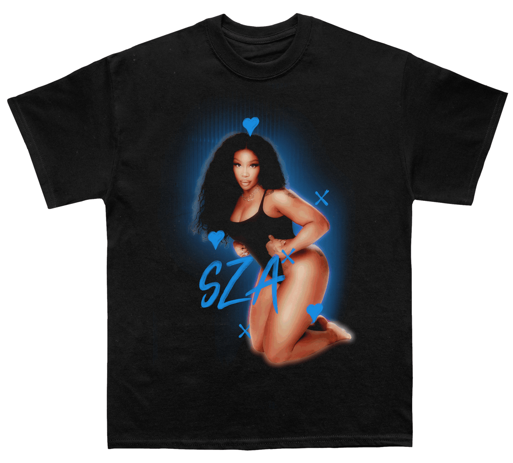 Sza "Blue Hearts" TEE Hoodie, Sweatshirt | CoreVibeTees.com (Image 2)