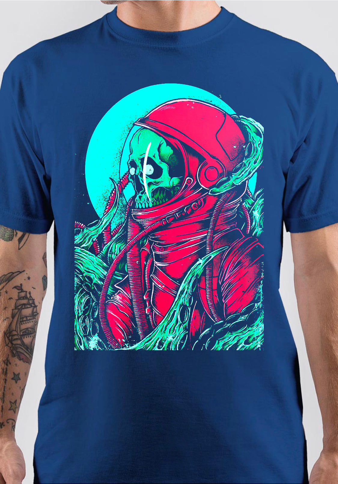Spaceman Skull T-Shirt Hoodie, Sweatshirt | CoreVibeTees.com