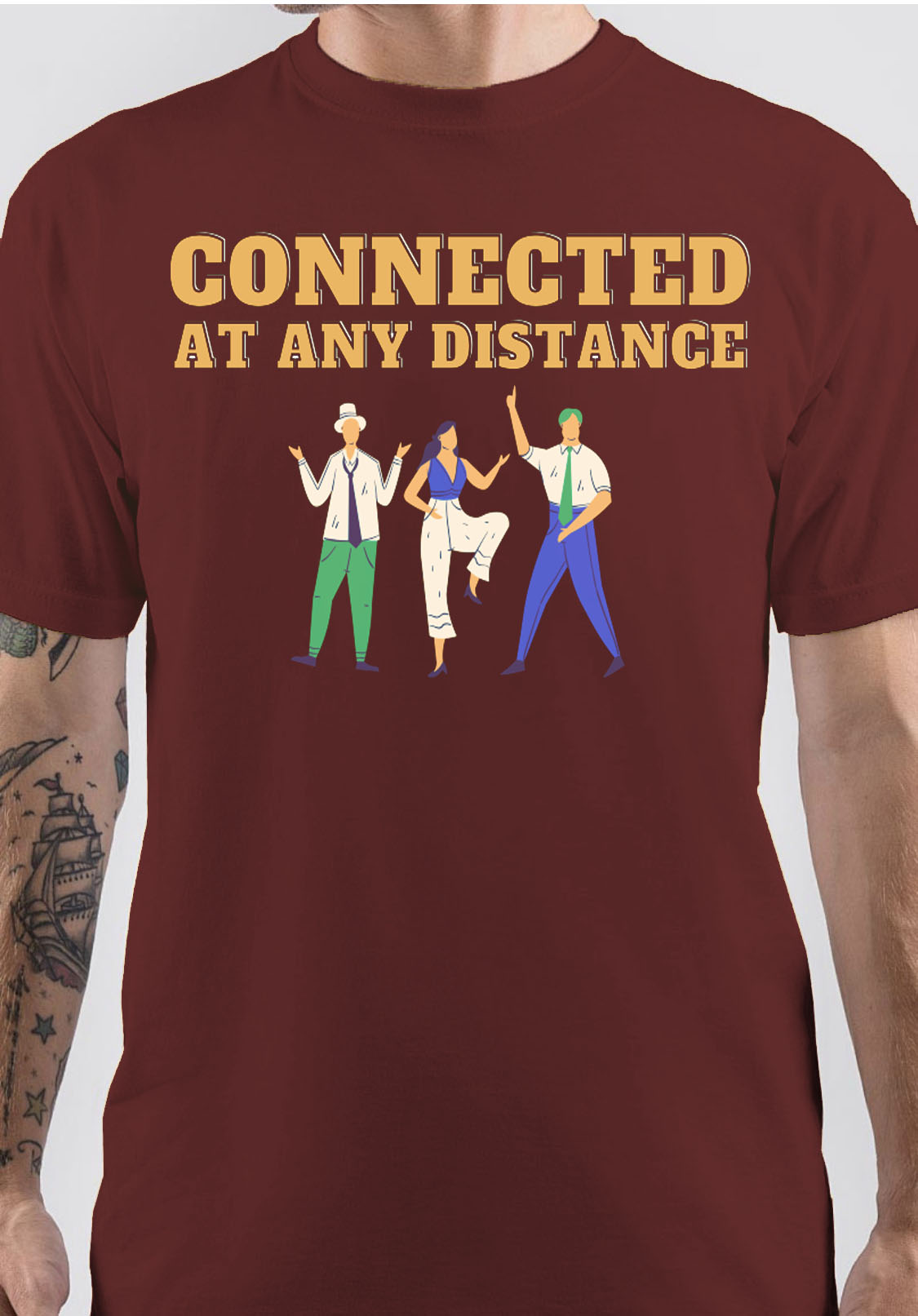 Connected T-Shirt Style003 Hoodie, Sweatshirt | CoreVibeTees.com