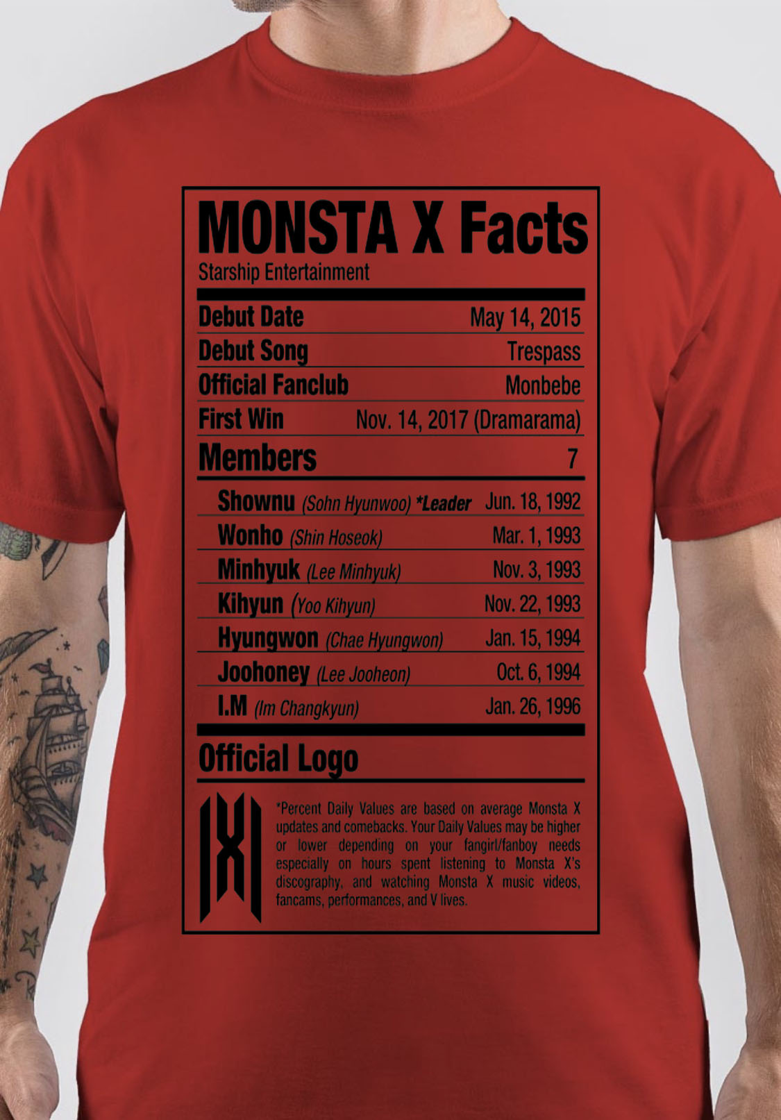 Monsta X T-Shirt Style014 Hoodie, Sweatshirt | CoreVibeTees.com