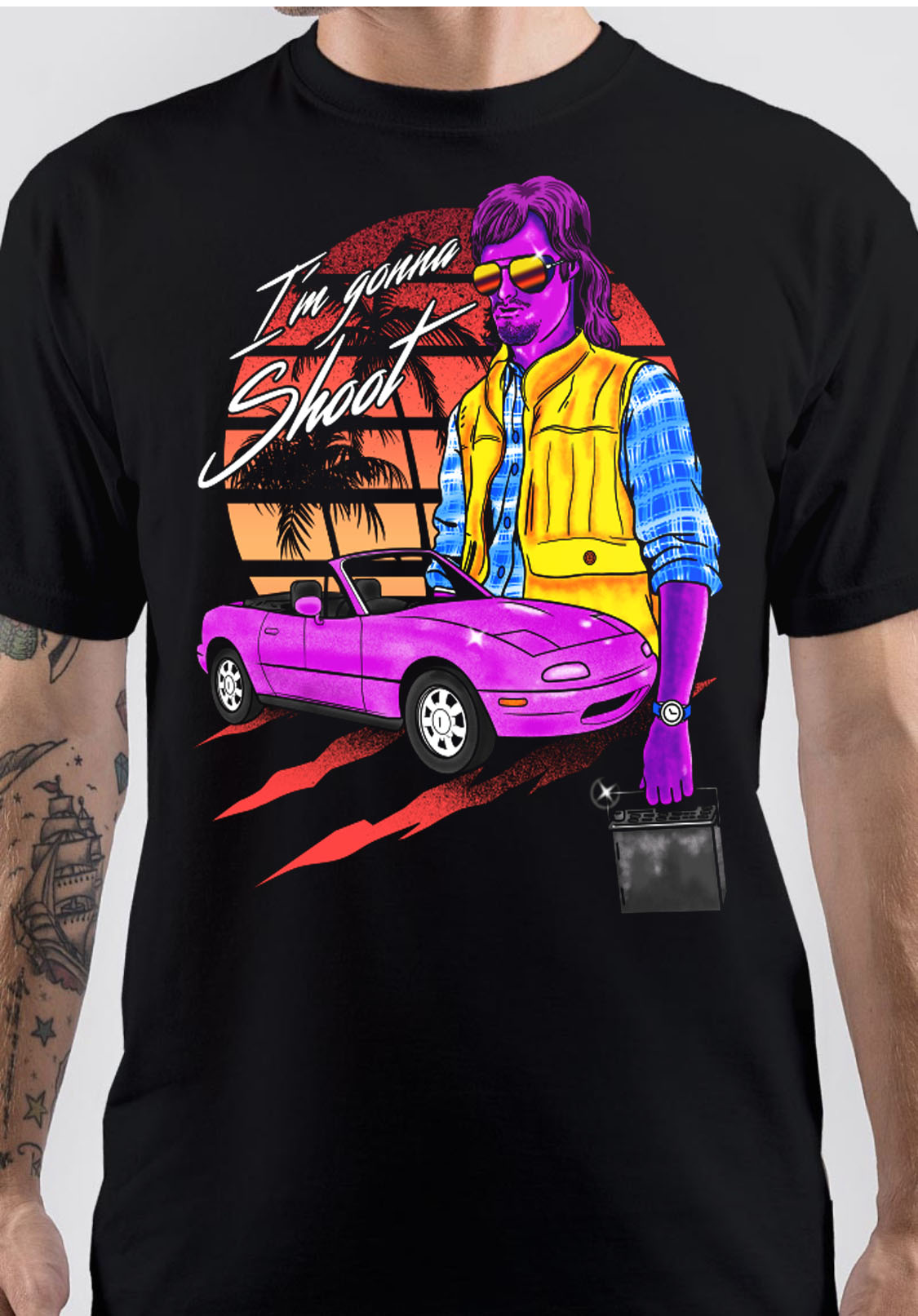 Synthwave T-Shirt Style008 Hoodie, Sweatshirt | CoreVibeTees.com