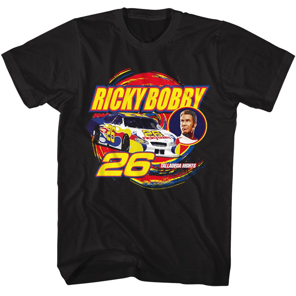 Talladega Nights - Ricky Bobby Swirl Boyfriend Tee Hoodie, Sweatshirt | CoreVibeTees.com