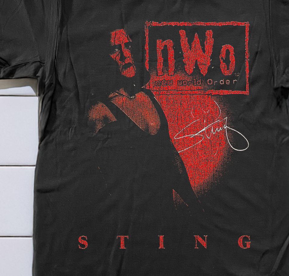 90'S STING NWO BLACK WASHED T-SHIRT Hoodie, Sweatshirt | CoreVibeTees.com (Image 2)