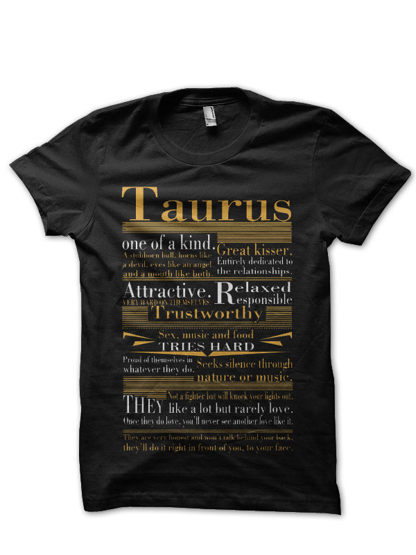 Taurus Black T-Shirt Hoodie, Sweatshirt | CoreVibeTees.com