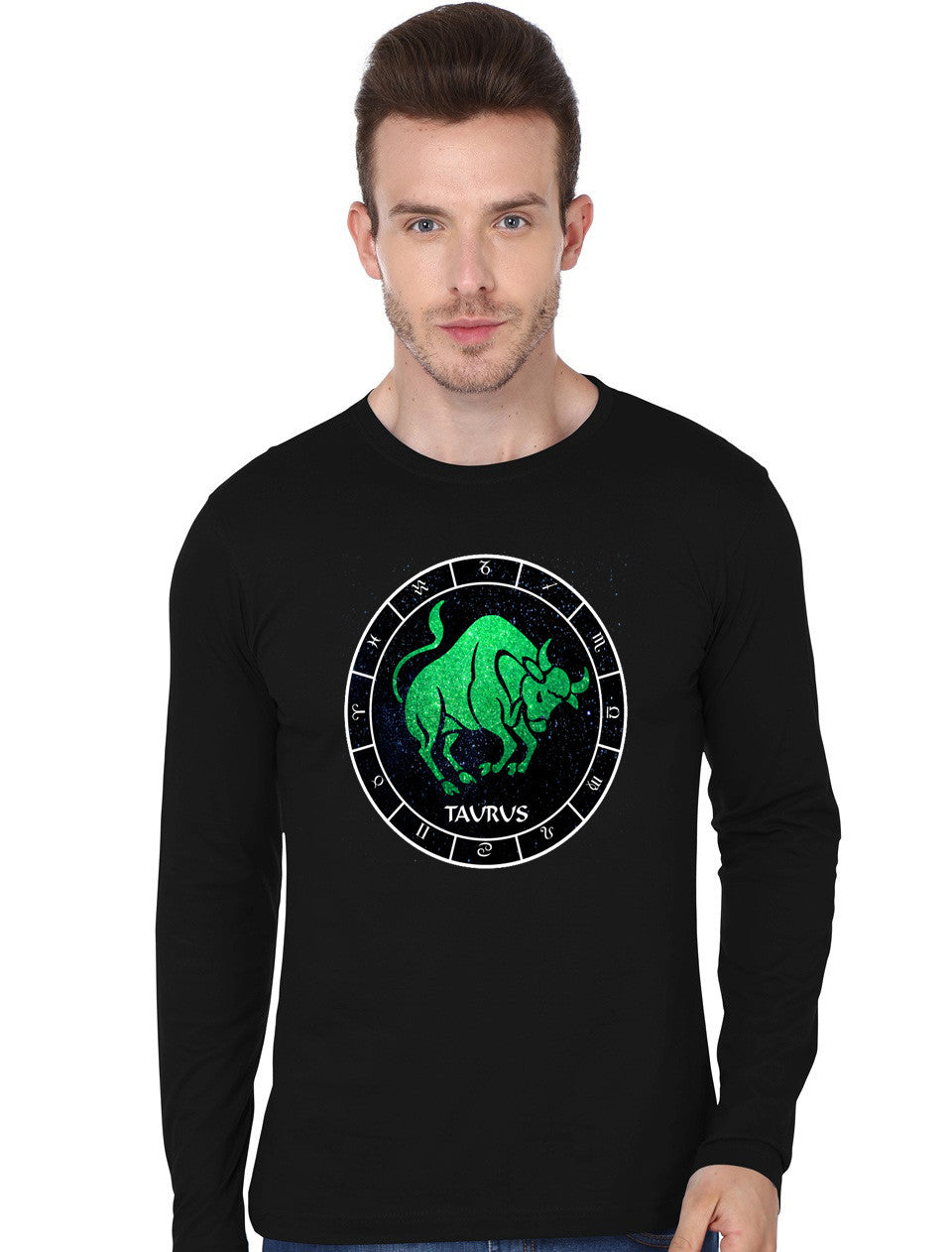Taurus Black Full Sleeve T-Shirt Hoodie, Sweatshirt | CoreVibeTees.com