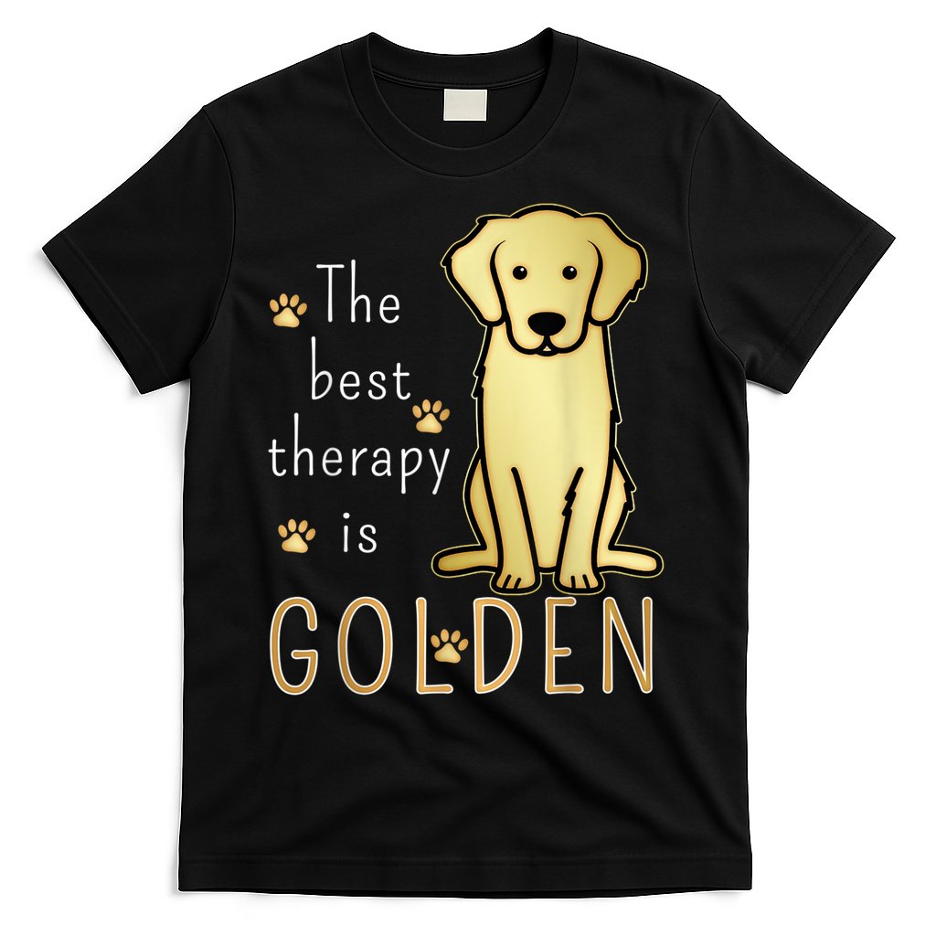 The Best Therapy Is Golden Retriever Dog T-Shirt Hoodie, Sweatshirt | CoreVibeTees.com
