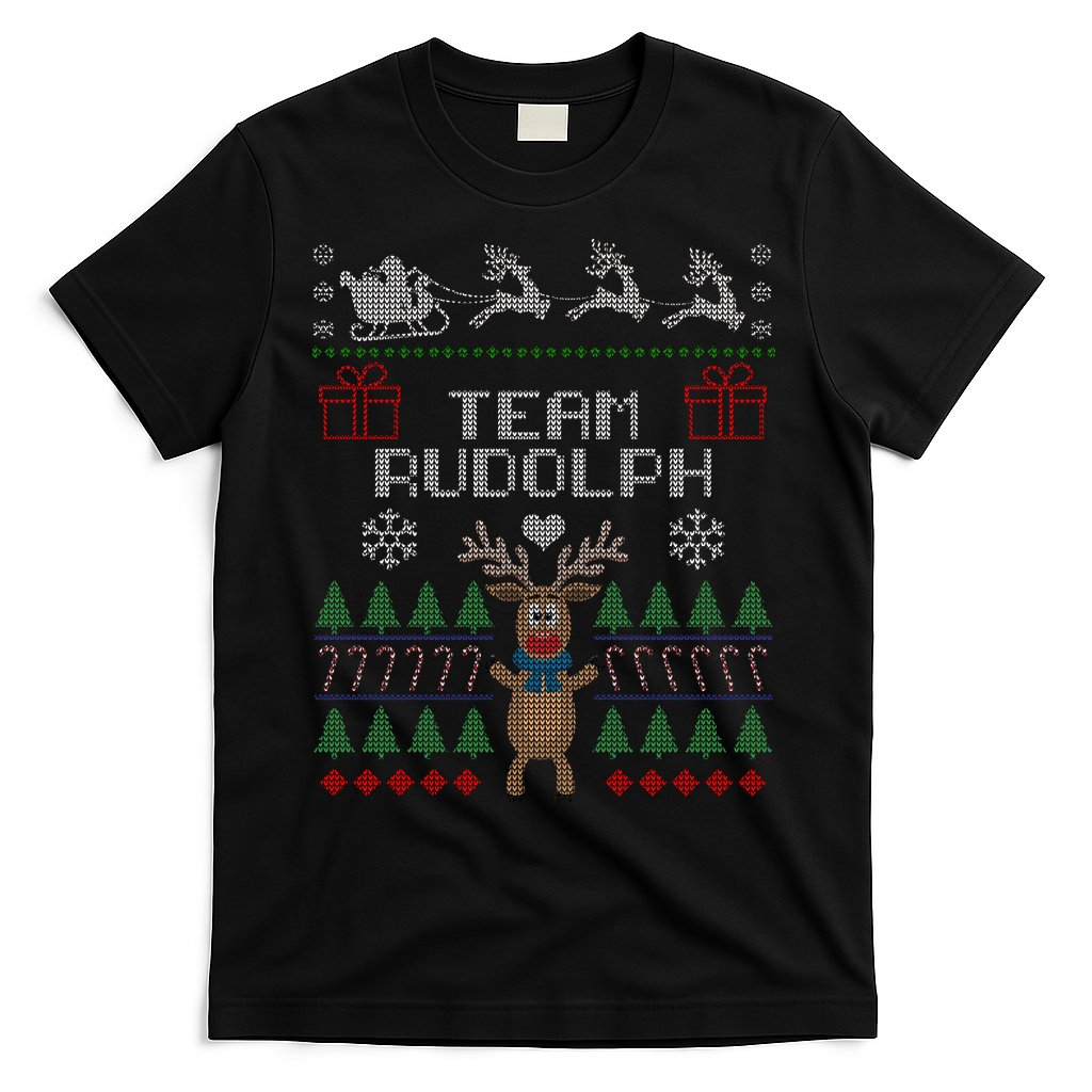 Team Rudolph Ugly Christmas T-Shirt Hoodie, Sweatshirt | CoreVibeTees.com