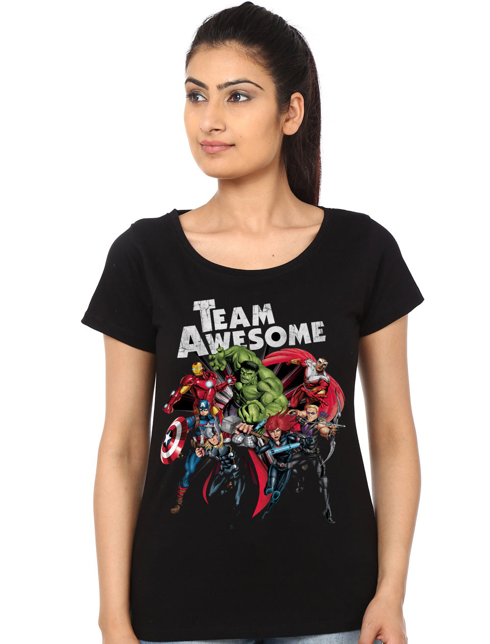 Team Awesome Girls Black Top T-Shirts, Hoodie, Sweatshirt | CoreVibeTees.com