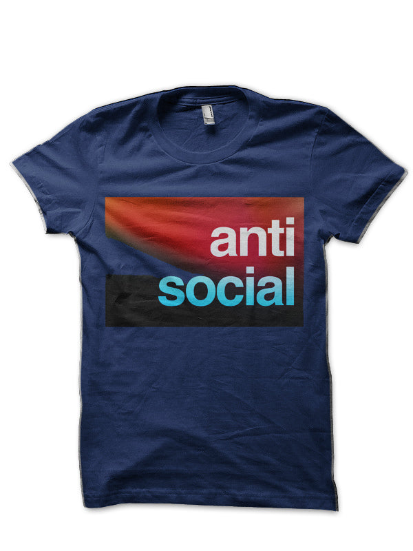 Anti social Half Sleeve T-Shirt Hoodie, Sweatshirt | CoreVibeTees.com