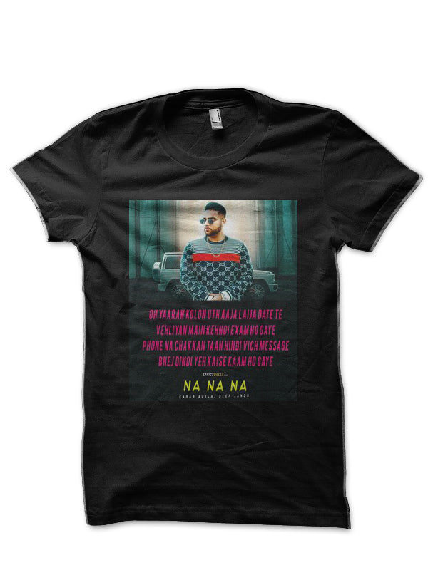 Karan Aujla Black Half Sleeve T-Shirt Style002 Hoodie, Sweatshirt | CoreVibeTees.com