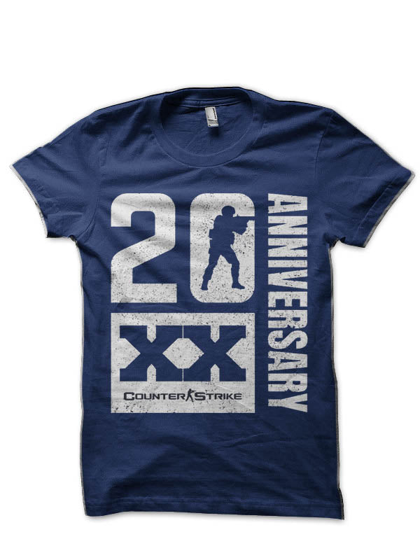 Counter Strike 20th Anniversary Half Sleeve T-Shirt Hoodie, Sweatshirt | CoreVibeTees.com